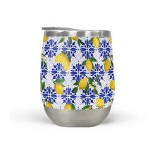 Load image into Gallery viewer, Lemon Tile Wine Tumbler