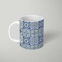 Load image into Gallery viewer, Mediterranean Blue Tile Pattern - Mug