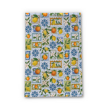 Load image into Gallery viewer, Mediterranean Stamps Tea Towel
