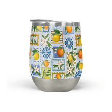 Load image into Gallery viewer, Mediterranean Stamps Wine Tumbler