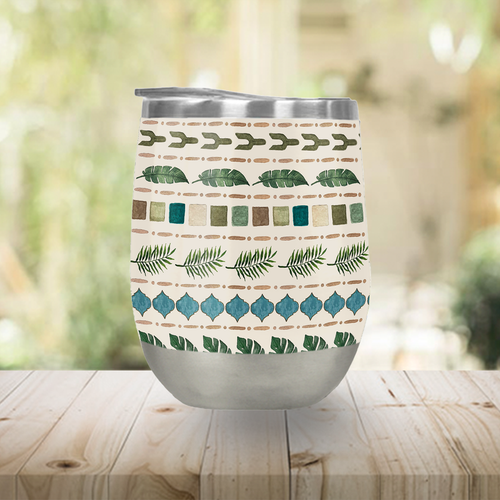 Oasis Stripes Wine Tumbler
