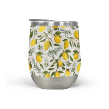 Load image into Gallery viewer, Olive and Lemon Wine Tumbler