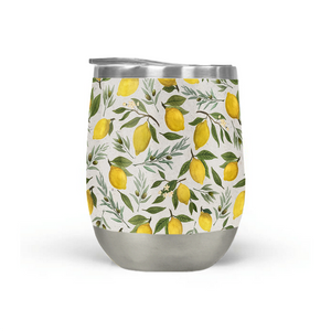 Olive and Lemon Wine Tumbler