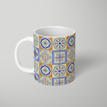 Load image into Gallery viewer, Orange and Blue Tile Pattern - Mug