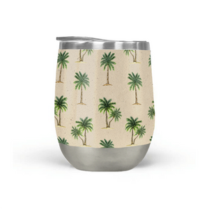 Palm Trees Wine Tumbler