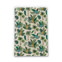 Load image into Gallery viewer, Palms and Lanterns Tea Towel
