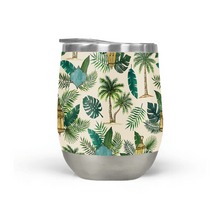 Load image into Gallery viewer, Palms and Lanterns Wine Tumbler