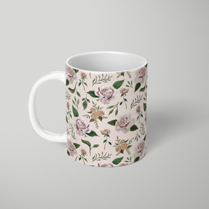 Pink Roses Pattern - Mug