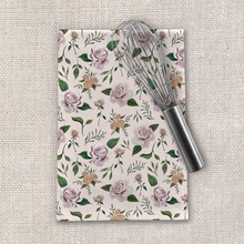 Load image into Gallery viewer, Pink Roses Tea Towel