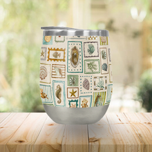 Load image into Gallery viewer, Seaside Stamps Wine Tumbler