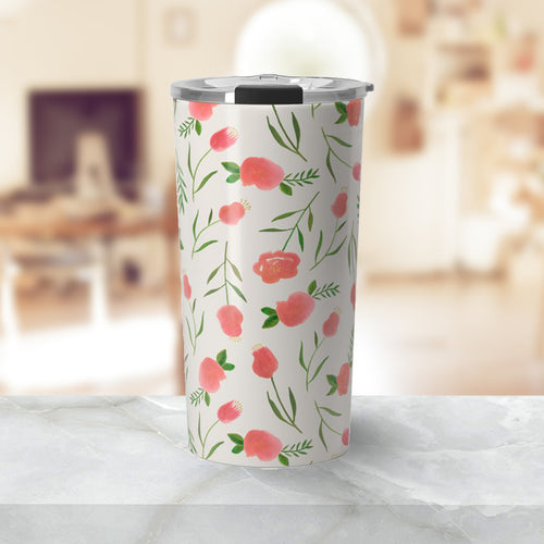 Spring Watercolor Travel Mug