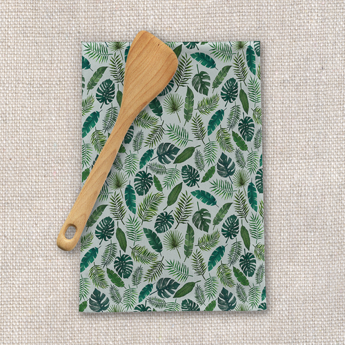 Tropical Leaves Tea Towel