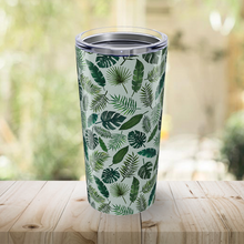 Load image into Gallery viewer, Tropical Leaves Travel Mug
