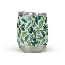 Load image into Gallery viewer, Tropical Leaves Wine Tumbler