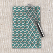 Load image into Gallery viewer, Turquoise Tile Tea Towel