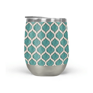 Turquoise Tile Wine Tumbler
