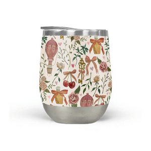 Vintage Valentine's Stemless Wine Tumbler