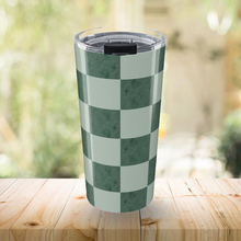 Load image into Gallery viewer, Watercolor Checkered Travel Mug