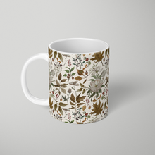 Load image into Gallery viewer, Watercolor Fall Leaves and Flowers Pattern - Mug