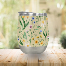 Load image into Gallery viewer, Whimsical Spring Blooms Wine Tumbler