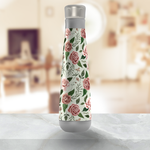 Wild Flower Rose Peristyle Water Bottle