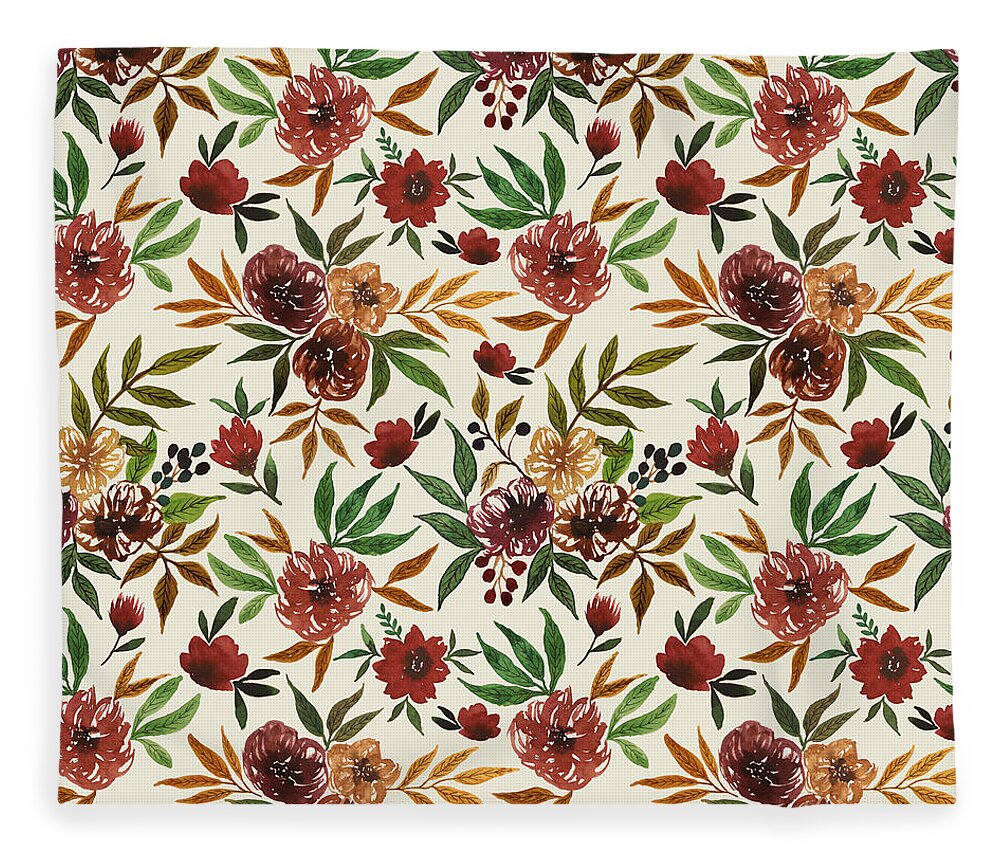 Autumn Flowers - Blanket