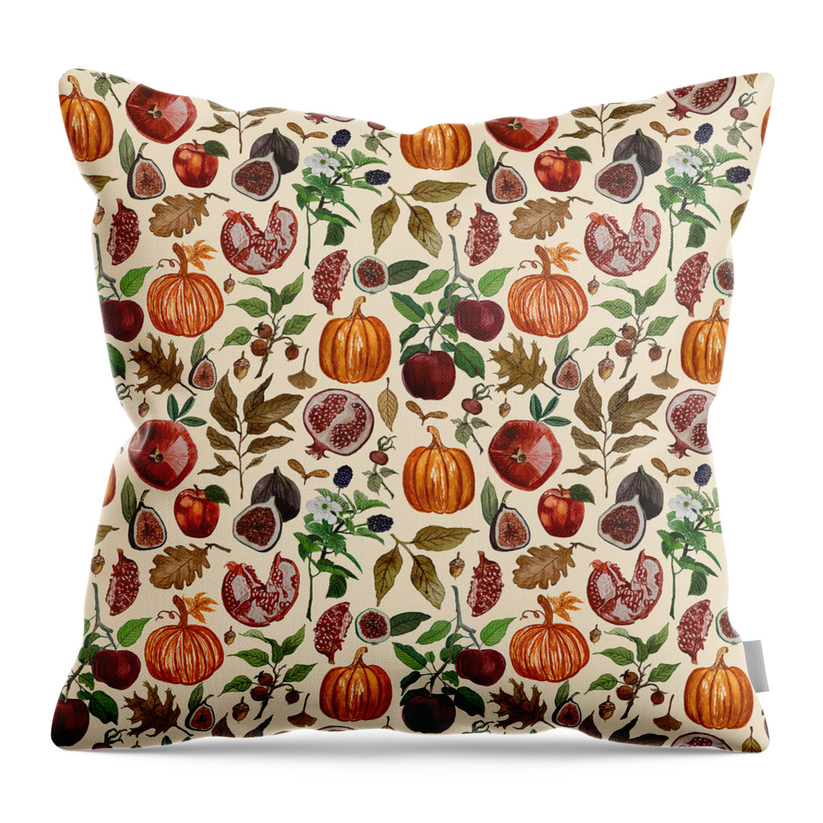 Autumn Harvest Throw Pillow Lauren Ullrich Art