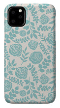 Load image into Gallery viewer, Baby Blue Floral Pattern - Phone Case