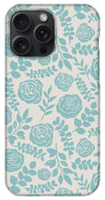Load image into Gallery viewer, Baby Blue Floral Pattern - Phone Case