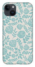 Load image into Gallery viewer, Baby Blue Floral Pattern - Phone Case
