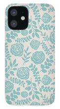 Load image into Gallery viewer, Baby Blue Floral Pattern - Phone Case