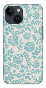 Baby Blue Floral Pattern - Phone Case