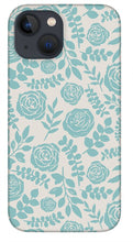 Load image into Gallery viewer, Baby Blue Floral Pattern - Phone Case
