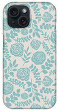 Load image into Gallery viewer, Baby Blue Floral Pattern - Phone Case
