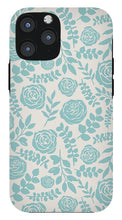 Load image into Gallery viewer, Baby Blue Floral Pattern - Phone Case