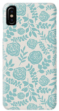 Load image into Gallery viewer, Baby Blue Floral Pattern - Phone Case