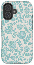 Load image into Gallery viewer, Baby Blue Floral Pattern - Phone Case