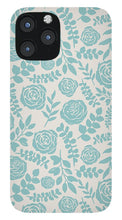 Load image into Gallery viewer, Baby Blue Floral Pattern - Phone Case