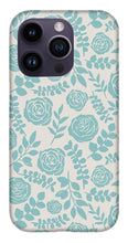 Load image into Gallery viewer, Baby Blue Floral Pattern - Phone Case