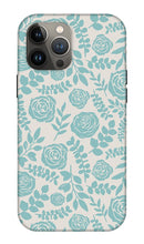 Load image into Gallery viewer, Baby Blue Floral Pattern - Phone Case