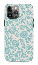 Load image into Gallery viewer, Baby Blue Floral Pattern - Phone Case