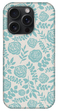 Load image into Gallery viewer, Baby Blue Floral Pattern - Phone Case