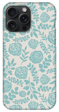 Load image into Gallery viewer, Baby Blue Floral Pattern - Phone Case