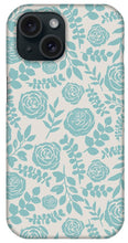 Load image into Gallery viewer, Baby Blue Floral Pattern - Phone Case