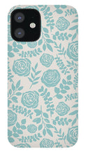 Load image into Gallery viewer, Baby Blue Floral Pattern - Phone Case