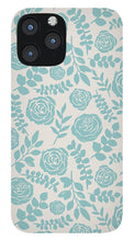 Load image into Gallery viewer, Baby Blue Floral Pattern - Phone Case