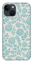 Load image into Gallery viewer, Baby Blue Floral Pattern - Phone Case