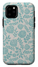 Load image into Gallery viewer, Baby Blue Floral Pattern - Phone Case
