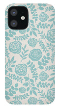 Load image into Gallery viewer, Baby Blue Floral Pattern - Phone Case