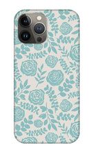 Load image into Gallery viewer, Baby Blue Floral Pattern - Phone Case